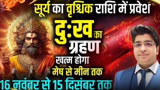 सूर्य का वृश्चिक राशि में प्रवेश 16 नवंबर से 15 दिसंबर  Sun transit in Scorpio [upl. by Enajyram]