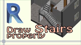 Revit  How to draw Stairs properly [upl. by Carrew]