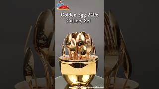 Golden Egg 24 Pcs Cutlery Set [upl. by Kahle]