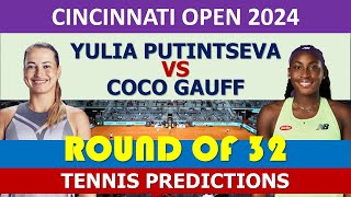 Coco Gauff vs Yulia Putintseva  Cincinnati masters 2024 [upl. by Petr316]