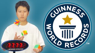 Solving Cubes Whilst JUGGLING  Guinness World Records [upl. by Bocyaj]