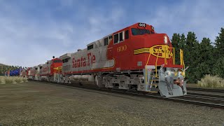 Chasing The Brand New ATSF C449W In ATSF Seligman Subdivision ORTSMSTS [upl. by Nekal]