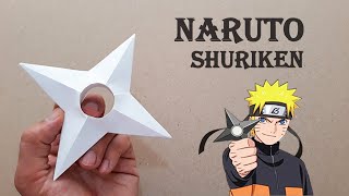 KAĞITTAN NARUTO SHURİKEN YAPIMI   How To Make a Paper Ninja Star [upl. by Norvell]