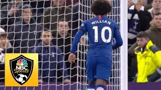 Willian scores penalty puts Blues 20 up v Spurs  Premier League  NBC Sports [upl. by Dow]