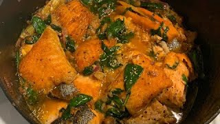 Salmon Spinach recipe [upl. by Yentnuoc]