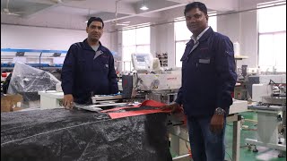 Automatic Sewing Machine for Attaching Lift Loops to Jumbo Bag India [upl. by Xuaeb55]