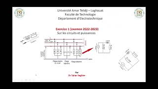 Exercice 1 Circuits de puissance  examen 20222023 [upl. by Arvell]