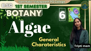 L6  Algae  BSc Botany 1st Semester  Tripti Mam [upl. by Nonad466]