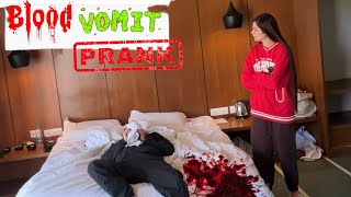 BLOOD Vomiting PRANK On Her  Gone Wrong   SahilDagar [upl. by Booth]