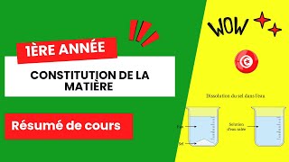 Constitution de la Matière  résumé de cours [upl. by Nosde]