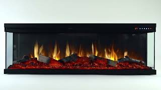 Elektrische sfeerhaard Mallorca 3D 3 zijdig Fireplace [upl. by Lathrop]