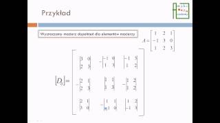Macierz odwrotna teoriaprzykład [upl. by Nuawed]