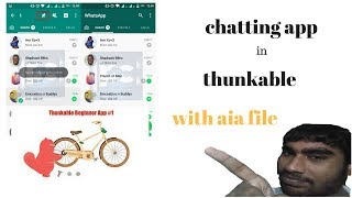 chatting app thunkable  create chatting app for free app inventor  firebase  android chat app [upl. by Aivizt246]