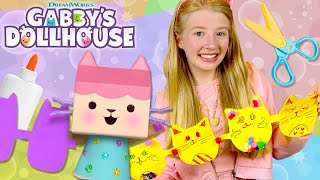 Purrfect Paper Crafts with Baby Box  GABBYS DOLLHOUSE [upl. by Stempson968]