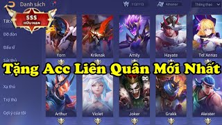 Tặng 5 Acc Liên Quân Vip Miễn Phí Mới Nhất 2024 Có Nhiều Skin Xịn Cho Các Bạn  Cô Thyy Tv [upl. by Hild]