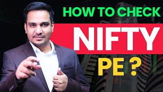 How to Check NIFTY PE  Nifty PE Ratio Kaise Check Kare  How to invest in Stocks for Beginners [upl. by Amees948]