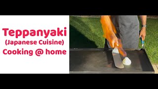 Teppanyaki Grill Cooking  home TeppanyakiGrill homecooking hibachicookingathome [upl. by Cherrita]