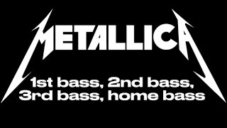 How often is the bass technically by itself in metallica songs Part 1 [upl. by Nymrak959]