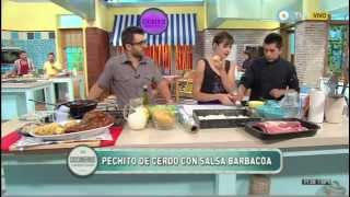 Receta Cocineros Argentinos  Pechito de Cerdo a la barbacoa [upl. by Allys]