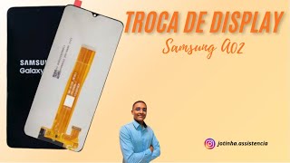 Troca do Display Samsung A02  passo a passo [upl. by Marka]