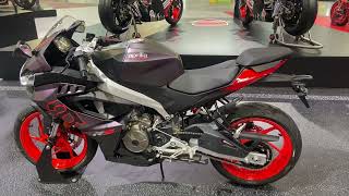 Aprilia RS 457 2024  World Premiere  EICMA 2023 [upl. by Wendel157]