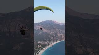 Paragliding in Oludeniz 🪂paragliding mountains travel nature vacation beach music [upl. by Concoff422]