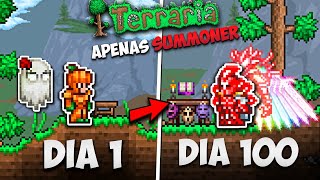 Passei 100 Dias de Summoner no Terraria [upl. by Arihsak]