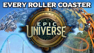 ALL Roller Coasters of Epic Universe  News amp Rumor Update [upl. by Ecnarrat]