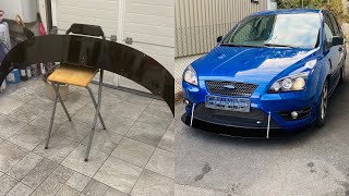 Ford Focus St225 mk2  Maxton front splitter repaint and install [upl. by Goth]