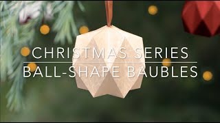 Origami Christmas BallShape Bauble Level 4 Hard [upl. by Nicolle]