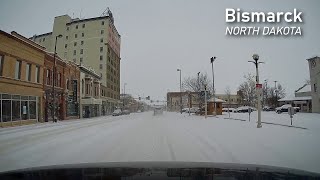 Christmas Day Snow Drive in Bismarck North Dakota [upl. by Cahra]