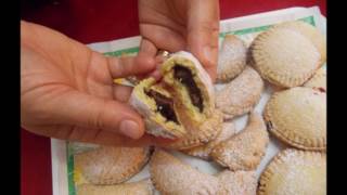 RICETTA PANZEROTTI RIPIENI CON NUTELLAMARMELLATA  Maria Grazia [upl. by Finlay]