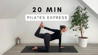 20 MIN FULL BODY PILATES WORKOUT I Athome Mat Pilates [upl. by Fillbert913]