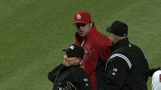 ATLSTL Bourjos Matheny ejected between innings [upl. by Dachy303]