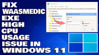 How To Fix Waasmedicexe High CPU Usage Issue in Windows 1110 Solution [upl. by Airotkiv920]