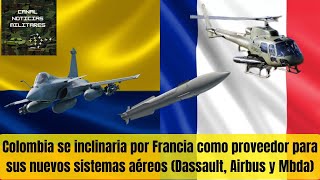 Colombia se inclina por Francia para sus nuevos sistemas aéreos Dassault Airbus y Mbda [upl. by Enilamme]