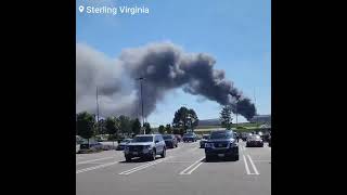 Firefighters Battling Massive Fire In Sterling Virginia Data Center [upl. by Yllut]