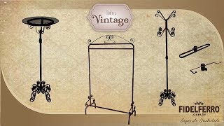 Linha Vintage FIDELFERRO  ARARA articulada Mancebo e Bistro [upl. by Zipporah588]