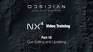 NX4™ Training  Part 10 Cue Editing and Updating [upl. by Anitram643]