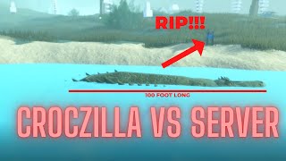 CROCZILLA VS SERVER  Dinosaur Simulator [upl. by Atlante110]