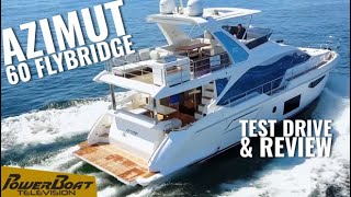 2020 Azimut 60 Flybridge Italian Luxury Yacht  PowerBoat TV Test Drive [upl. by Colyer]