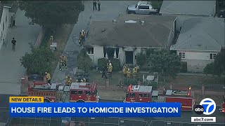 3 dead 1 detained after Temple City house fire [upl. by Aicilana46]