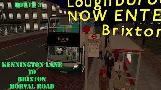 Omsi 2 The South London Project Beta 3 Kennington Lane to Brixton Morval Road Enviro 500 MMC [upl. by Modestine]