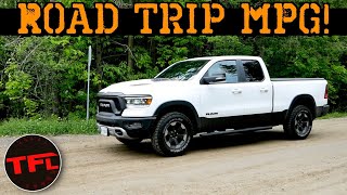 How Far Can the 2020 Ram Rebel EcoDiesel Make it On 1 Tank of Fuel  Road Trip MPG Test [upl. by Somar]