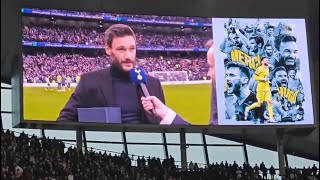 Hugo Lloris saying farewell to Spurs fans at halftime during Bournemouth match [upl. by Keen873]