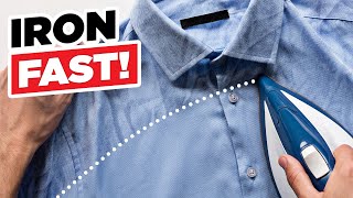 Iron A Shirt Like A Superhero  Ironing Dress Shirts FAST [upl. by Luiza]