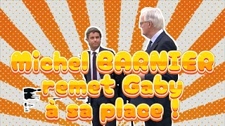 rire Quand Michel BARNIER remet Gaby à sa place  tropdrole politique [upl. by Leumas]