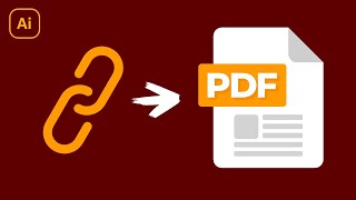 Add Links To A PDF In Illustrator [upl. by Arlie]