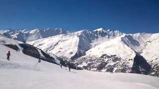 descentes de la piste des Lutins Valloire mars 2014 [upl. by Wehhtam]