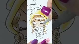 Coloreando un chibi traditionalart alcoholmarkers chibiart coloringprocess [upl. by Kristofor403]